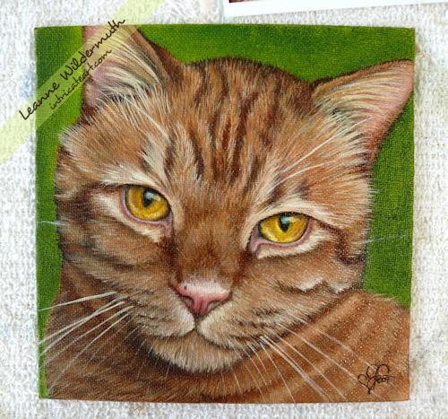 500x467 Leanne Wildermuth Artist By Nature Orange Tabby Cat - Orange Cat Painting