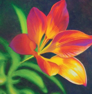 314x321 Learn To Paint Tiger Lilies Quarto Knows Blog - Orange Flower Painting