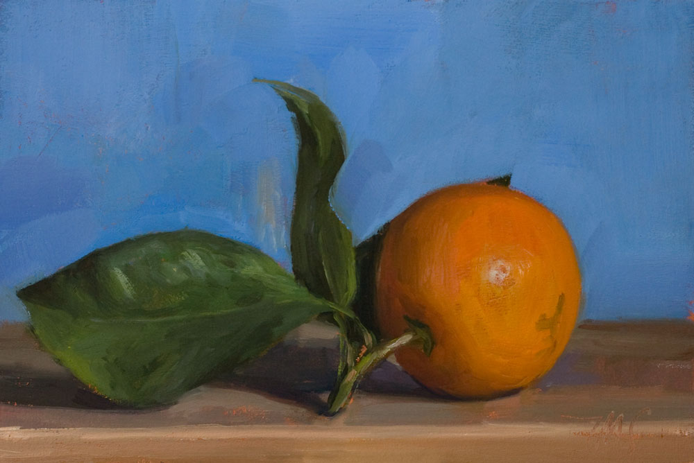 1000x668 Daily Paintings Orange And Blue Postcard From Provence - Orange Painting