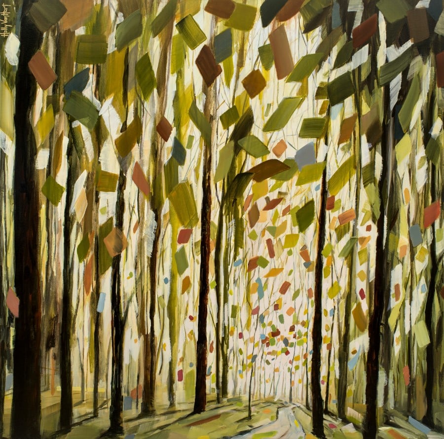 900x890 New Tree Painting Standing Tall - Orange Tree Painting