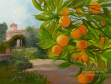 225x169 Pasadena Art Gallery Of California Landscape Paintings And Plein - Orange Tree Painting