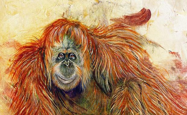 Orangutan Painting