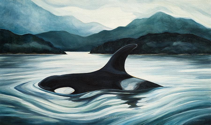 900x532 Orca Dreams Gillian Gandossi - Orca Painting