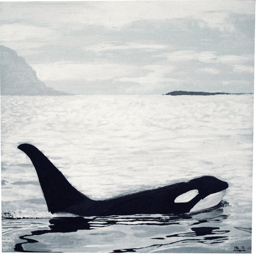 898x890 Orca Painting By Leoplurodon16 - Orca Painting
