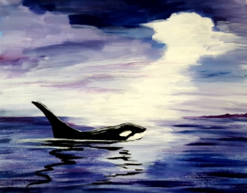 500x391 Ricky's Spruce - Orca Painting