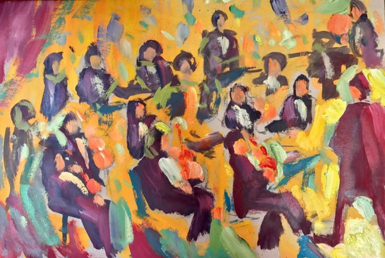 770x516 Saatchi Art Full Color Orchestra Painting By Javier Delgado - Orchestra Painting