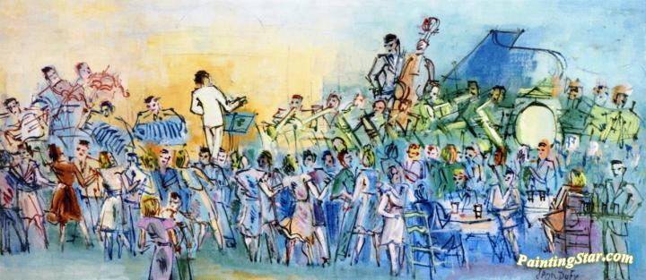 720x313 The Orchestra Artwork By Jean Dufy Oil Painting Amp Art Prints - Orchestra Painting