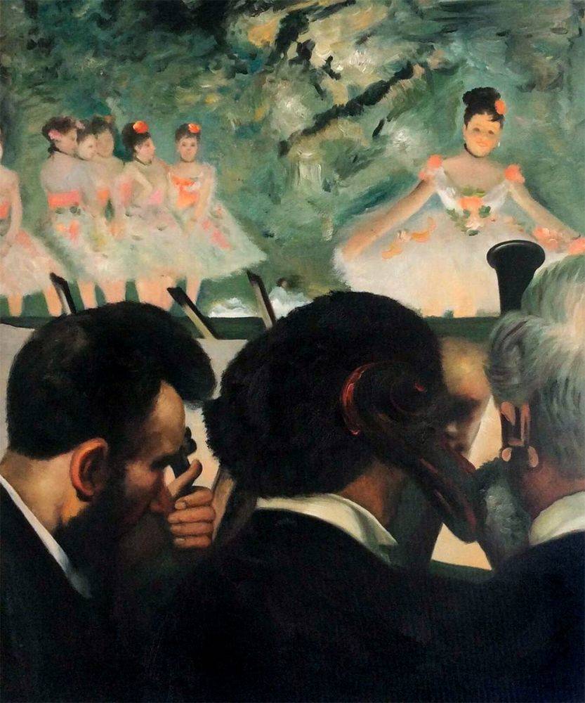 833x1000 Degas - Orchestra Painting