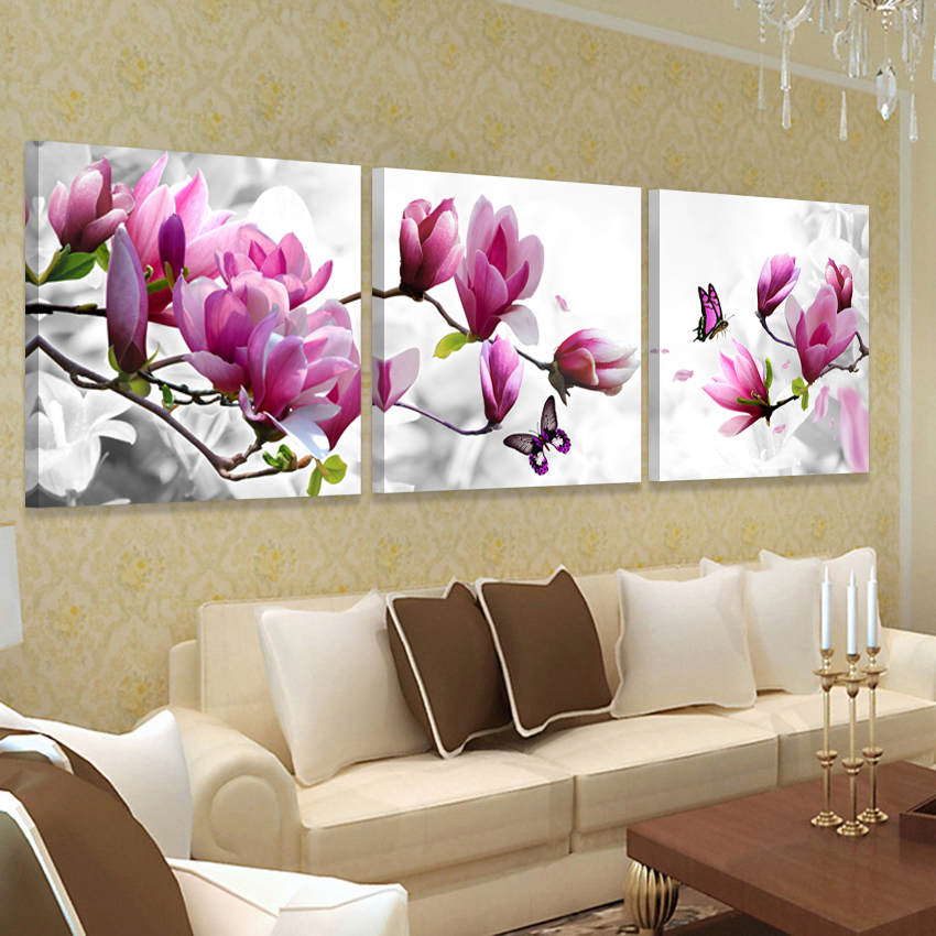 850x850 Modern Home Decor Picture Wall Art Hd Print Canvas Oil Orchid - Orchid Canvas Painting