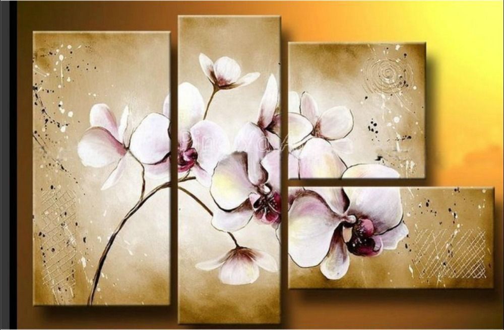 Orchid Canvas Painting at PaintingValley.com | Explore collection of ...