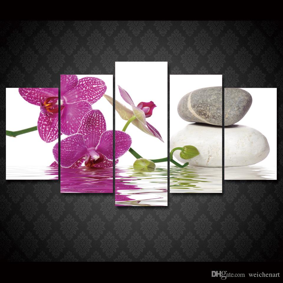 960x960 2018 Framed Hd Printed Purple Butterfly Orchid Flower Painting - Orchid Flower Painting