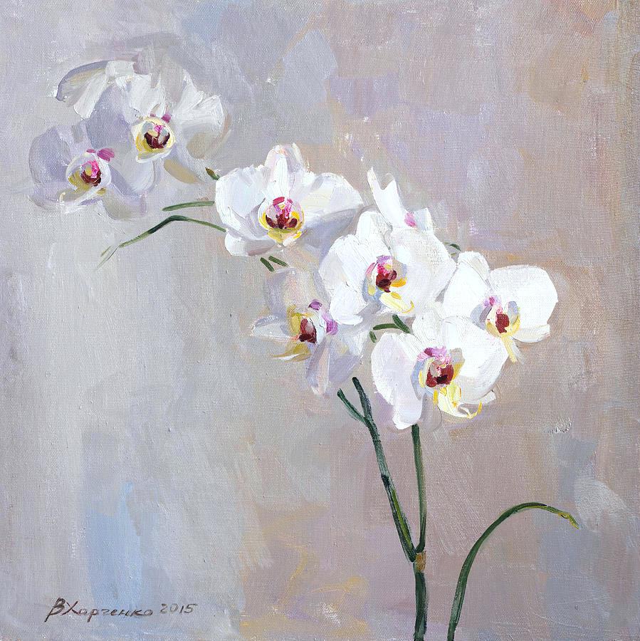 899x900 Orchid Painting Ikea Flower Acrylic Tutorial - Orchid Painting
