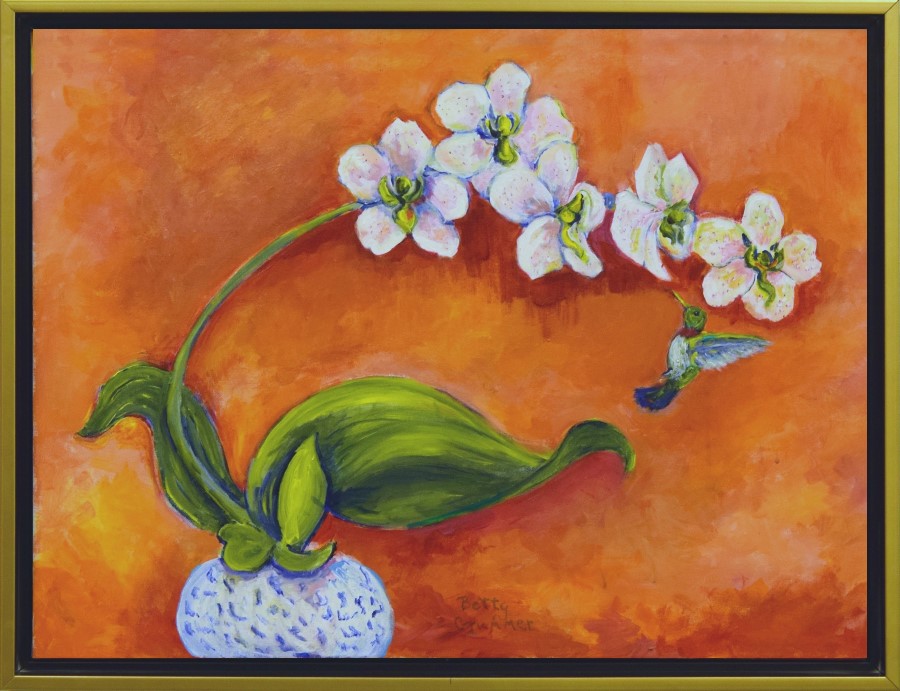 900x691 Phalaenopsis Orchid - Orchid Painting Acrylic