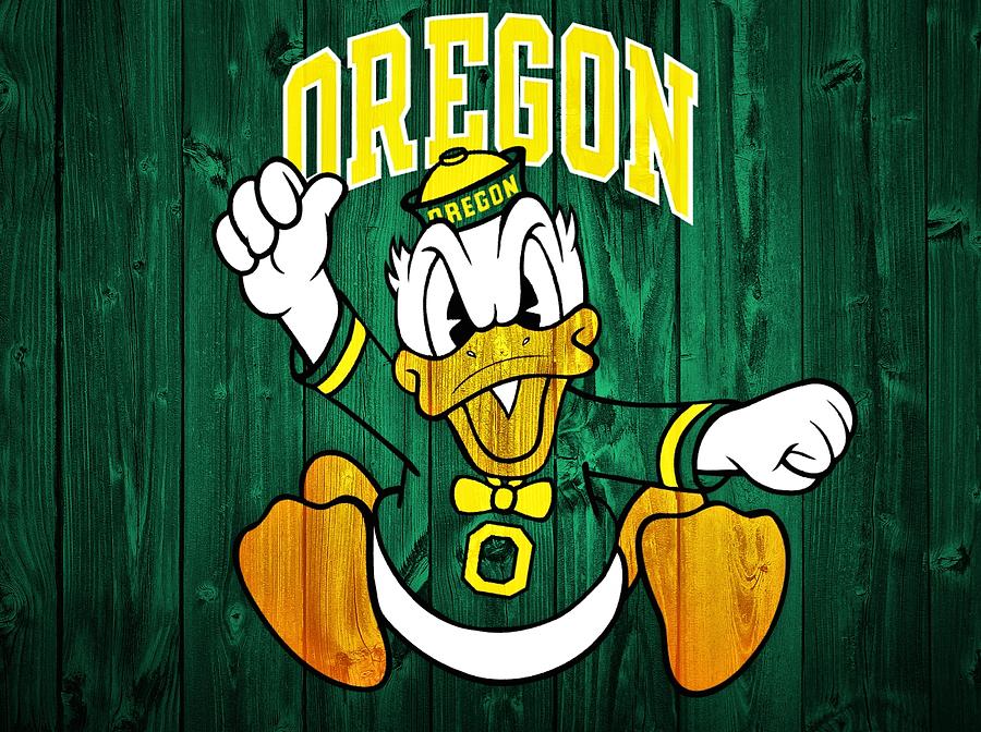 900x672 Oregon Ducks Barn Door Digital Art By Dan Sproul - Oregon Ducks Painting