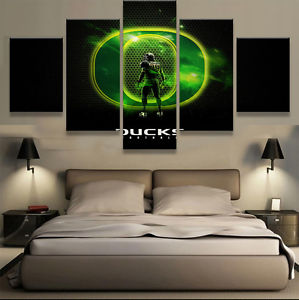 299x300 Oregon Ducks Canvas Painting Abstract Poster Printed Wall Art - Oregon Ducks Painting