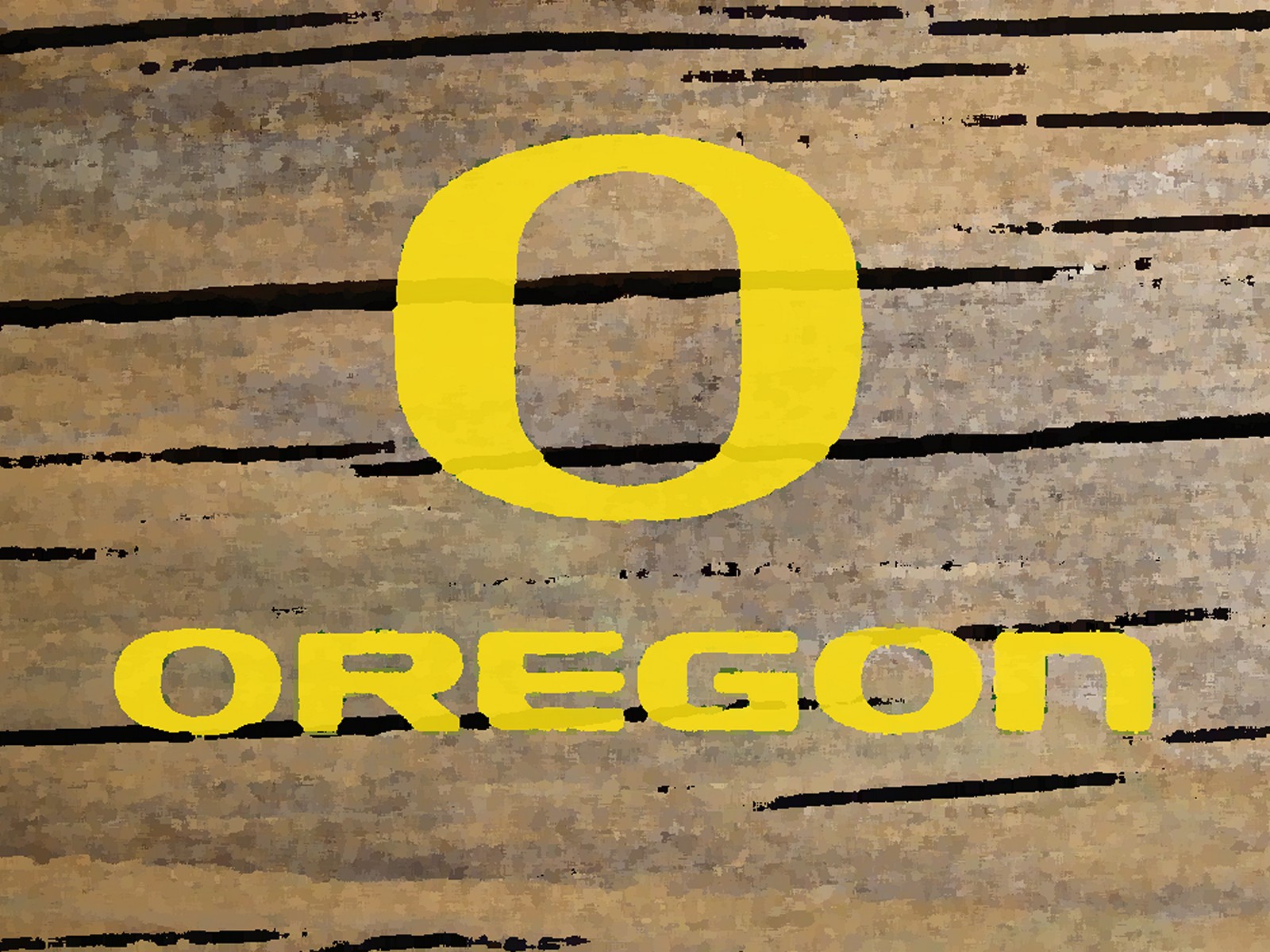 1600x1200 Oregon Ducks Logo Painted On Wood 1600x1200 Desktop College Football - Oregon Ducks Painting