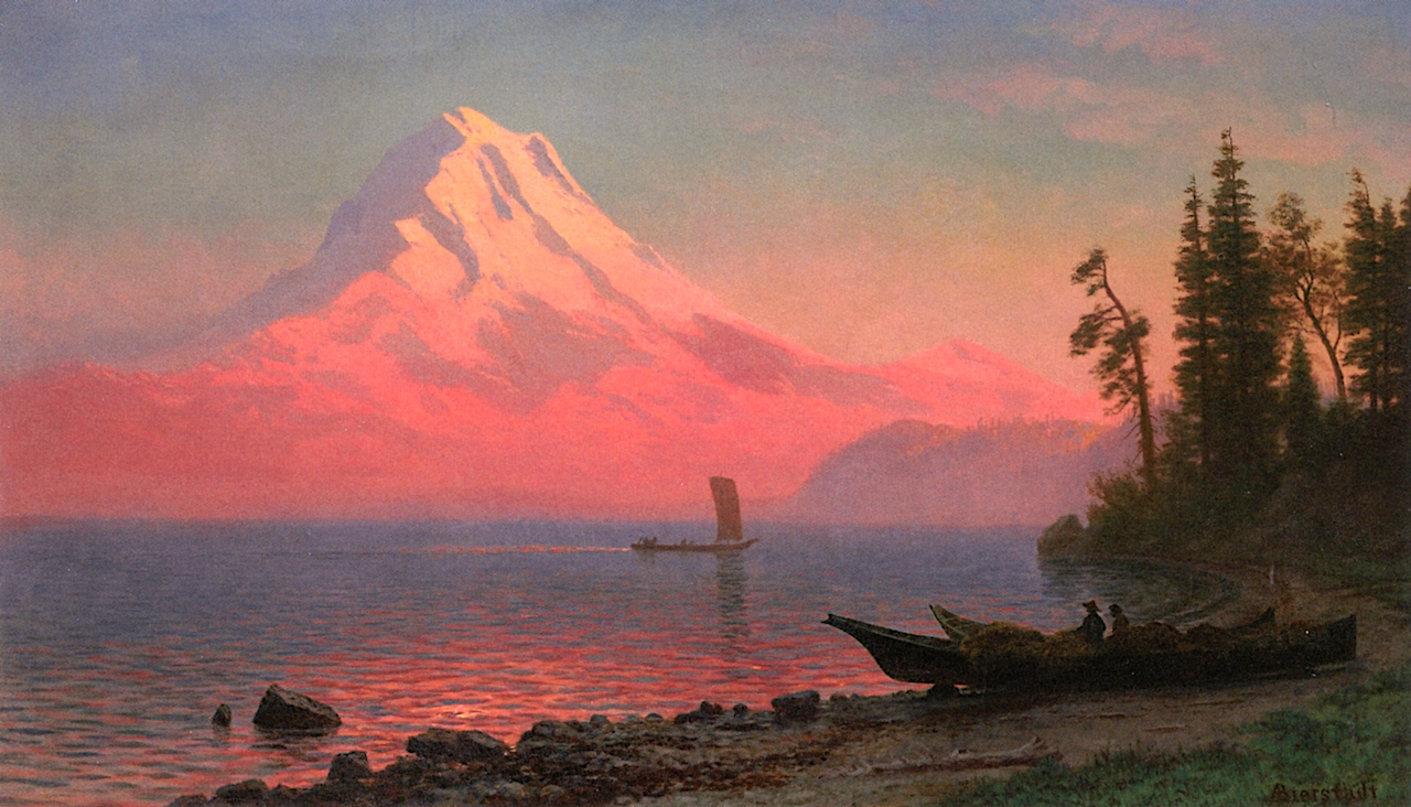 1280x732 Mount Hood, Oregon Painting Albert Bierstadt Oil Paintings - Oregon Painting