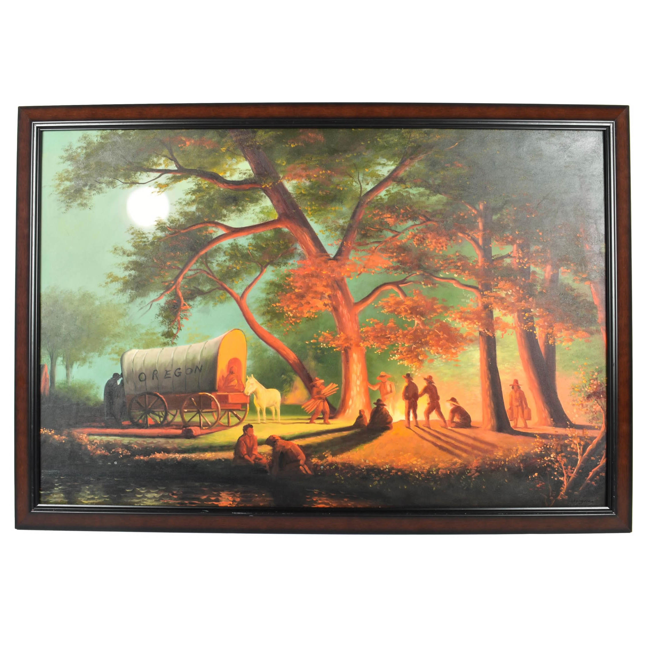 2267x2267 Oil On Canvas Reproduction Painting Of Albert Bierstadt Painting - Oregon Trail Painting