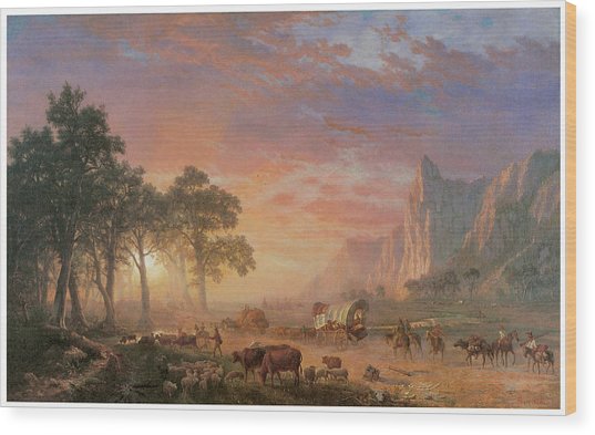 537x393 The Oregon Trail Painting By Albert Bierstadt - Oregon Trail Painting