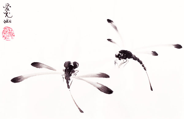 600x387 Chinese Brush Paintings By Tai Oi Yee - Oriental Brush Painting