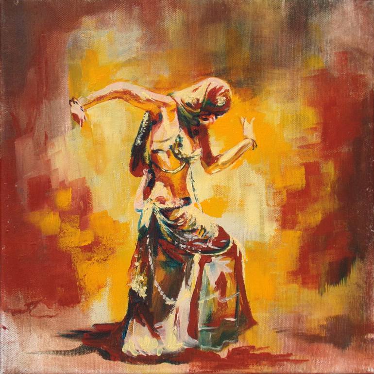 770x770 Saatchi Art Oriental Dancer Painting By Camille Alazet - Oriental Painting