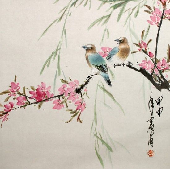 550x548 A Beautiful Collection Of Traditional Oriental Paintings - Oriental Painting
