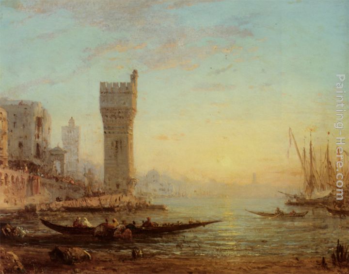 720x564 Felix Ziem Un Port Oriental Painting Anysize 50% Off - Oriental Painting