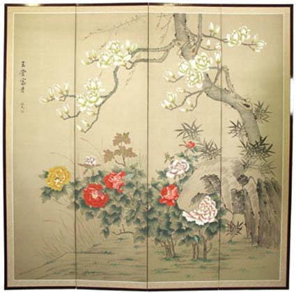 425x420 Silk Screen - Oriental Painting On Silk