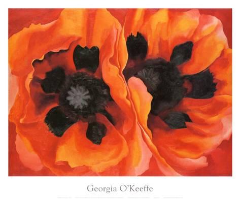 473x394 Oriental Poppies, 1928 Posters By Georgia O'Keeffe - Oriental Poppies Painting