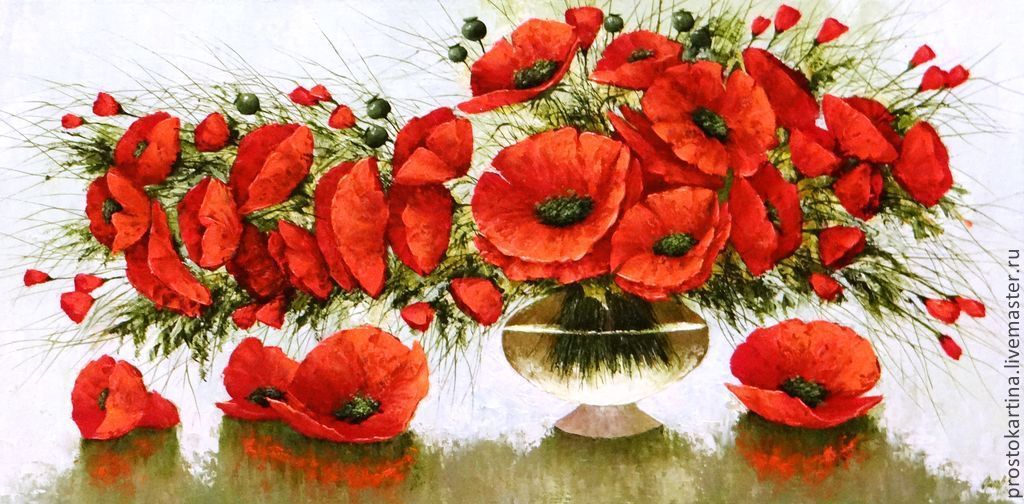 1024x504 Oriental Poppies Shop Online On Livemaster With Shipping - Oriental Poppies Painting