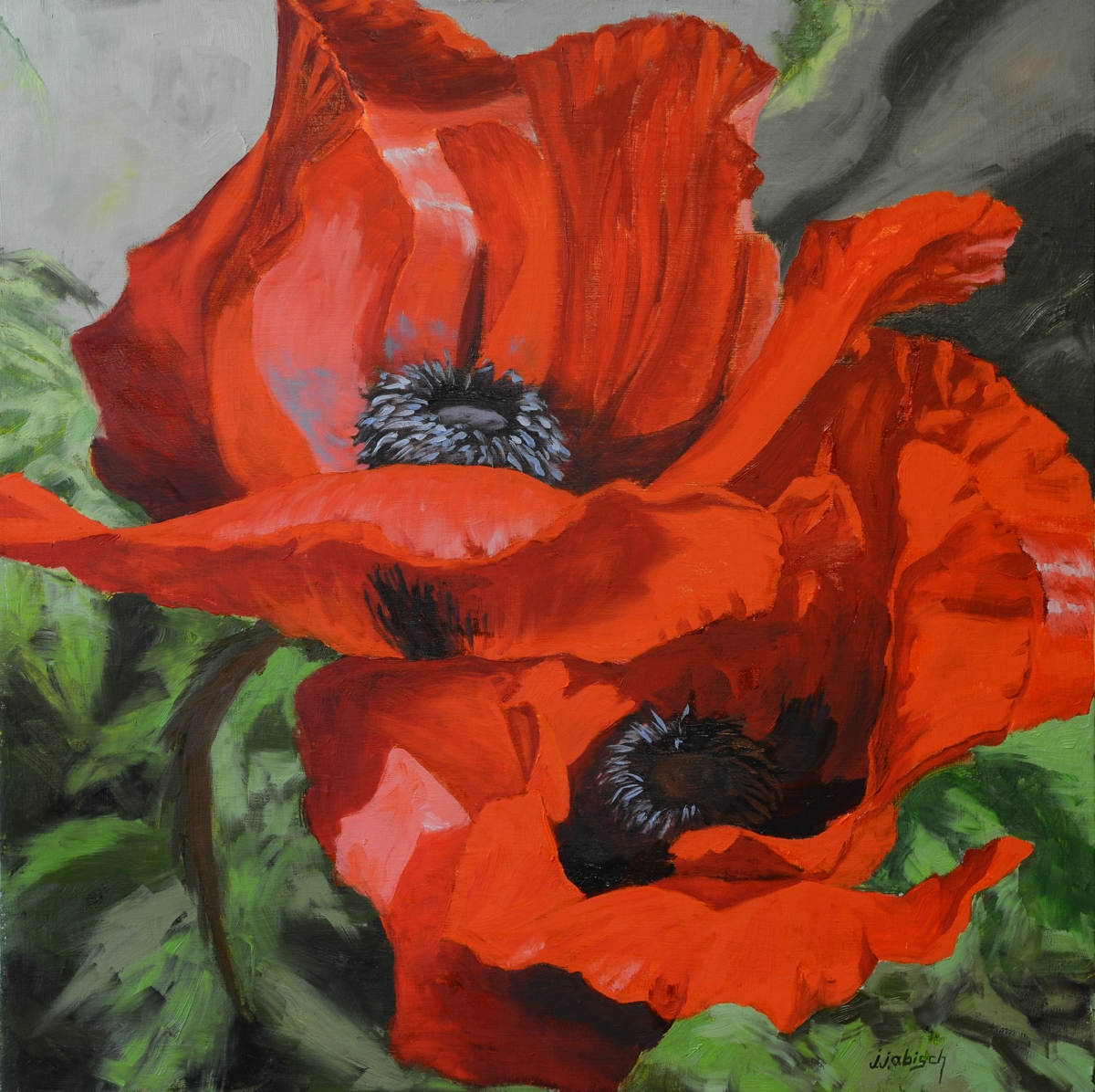 Oriental Poppies Painting at PaintingValley.com | Explore collection of ...