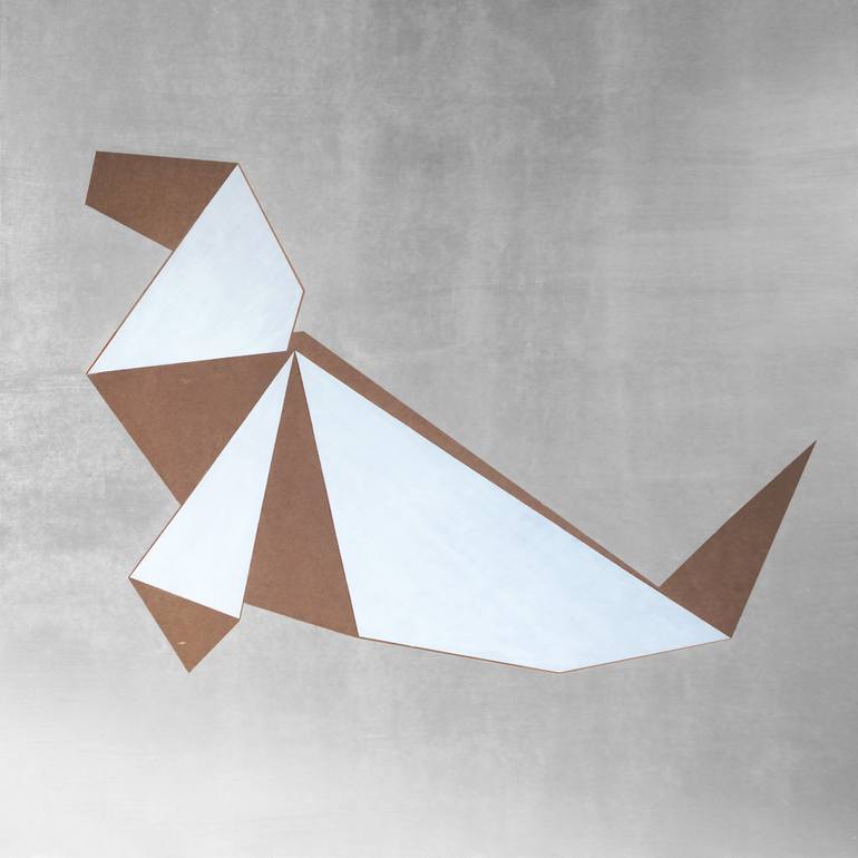 770x770 Saatchi Art Origami Seal Painting By Queen Verona - Origami Painting