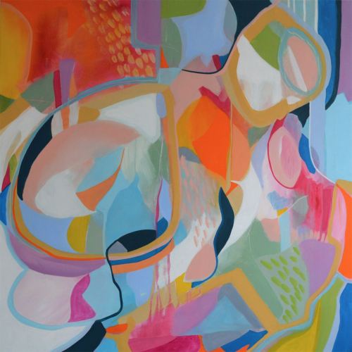 500x500 Large Abstract Painting Original Modern Expressionist Contemporary - Original Abstract Painting