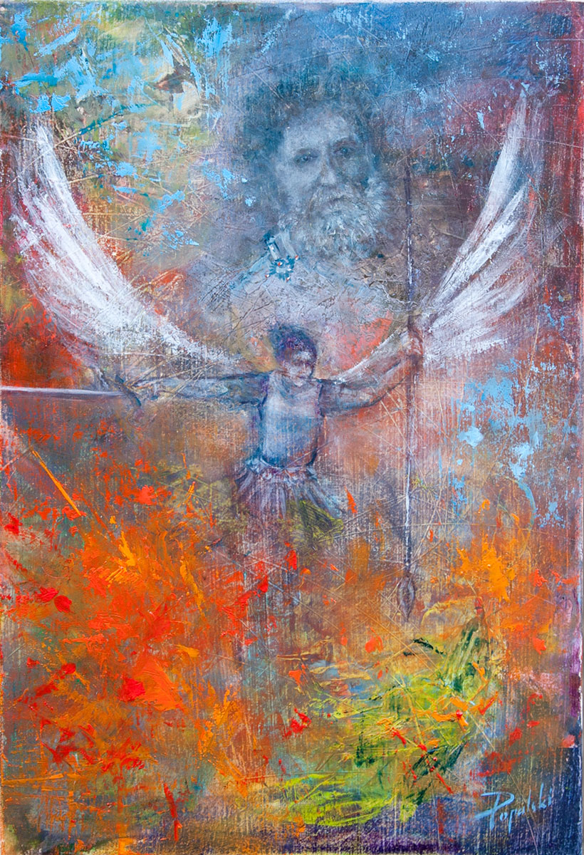 820x1200 Protector Oil Painting Fine Arts Gallery - Original Art Oil Painting