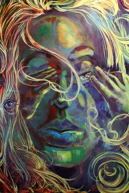 500x750 Divine Permission Meditation Inspired Painting By Brian Propst - Original Artwork Painting