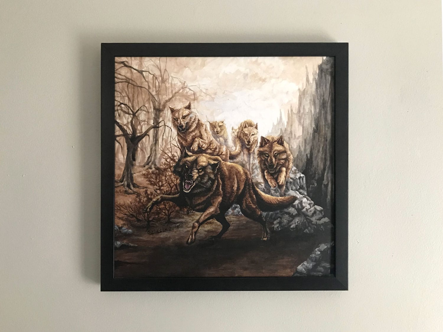 1500x1125 The Pack Original Artwork - Original Artwork Painting