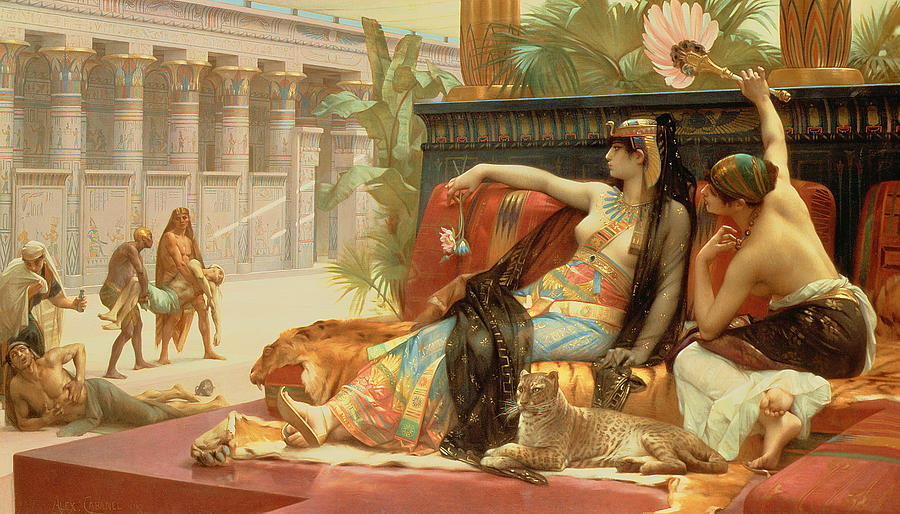 900x514 Cleopatra Testing Poisons On Those Condemned To Death Painting By - Original Cleopatra Painting