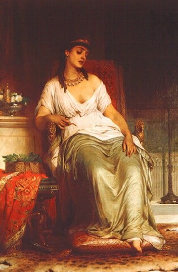 360x550 Frank Dicksee (1853 1928) Cleopatra Oil On Canvas Preraphaelites - Original Cleopatra Painting