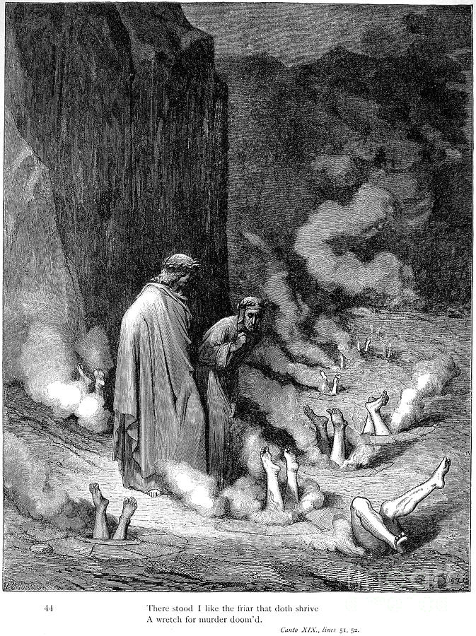 673x900 Dante Inferno Photograph By Granger - Original Dantes Inferno Painting