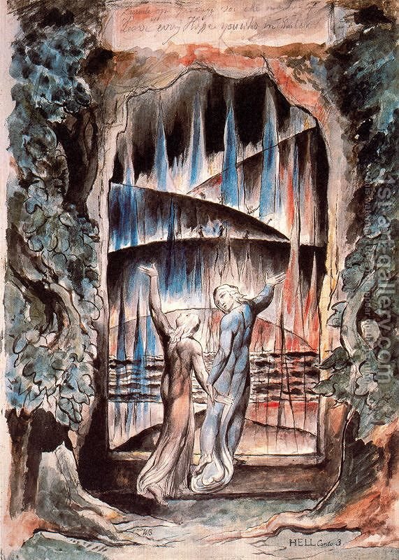 571x800 Dante And Virgil - Original Dantes Inferno Painting