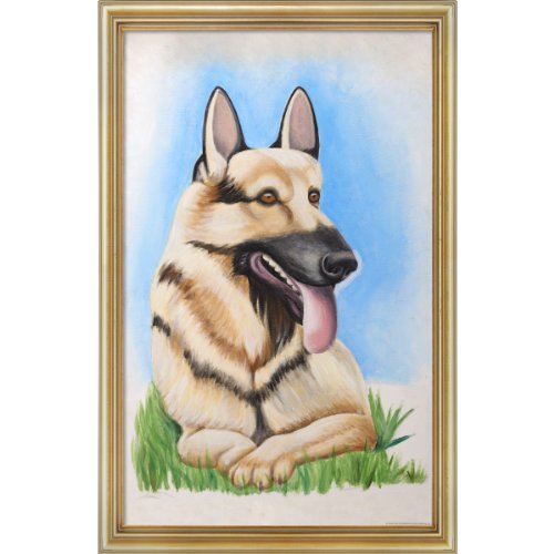 500x500 It's Always Sunny In Philadelphia German Shepherd Poster By Fx - Original Hitler Painting