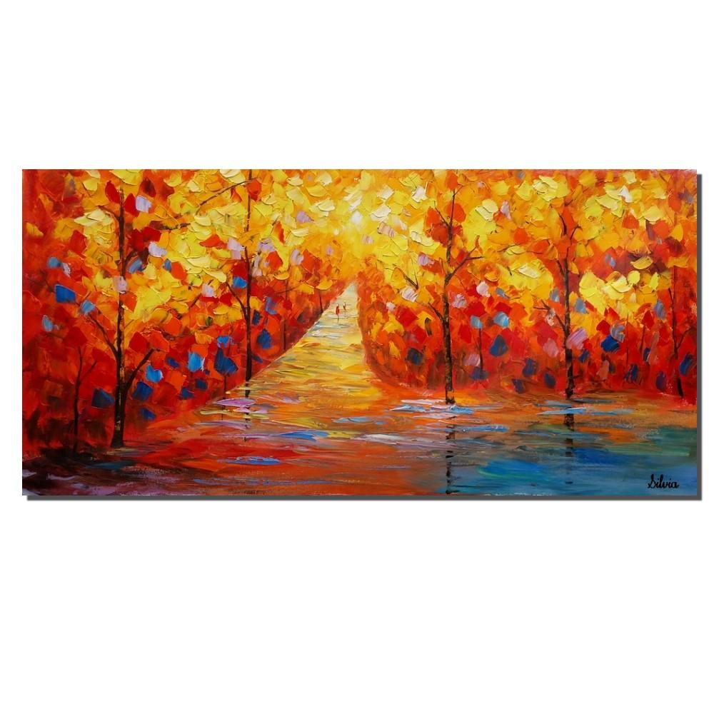 1000x1000 Landscape Painting, Oil Painting, Palette Knife Painting, Original - Original Oil Landscape Painting