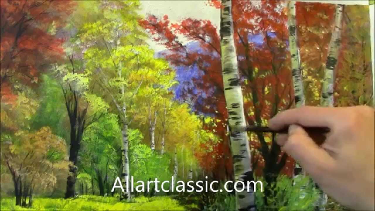 1280x720 Landscape With River And Trees Original Oil Painting - Original Oil Landscape Painting