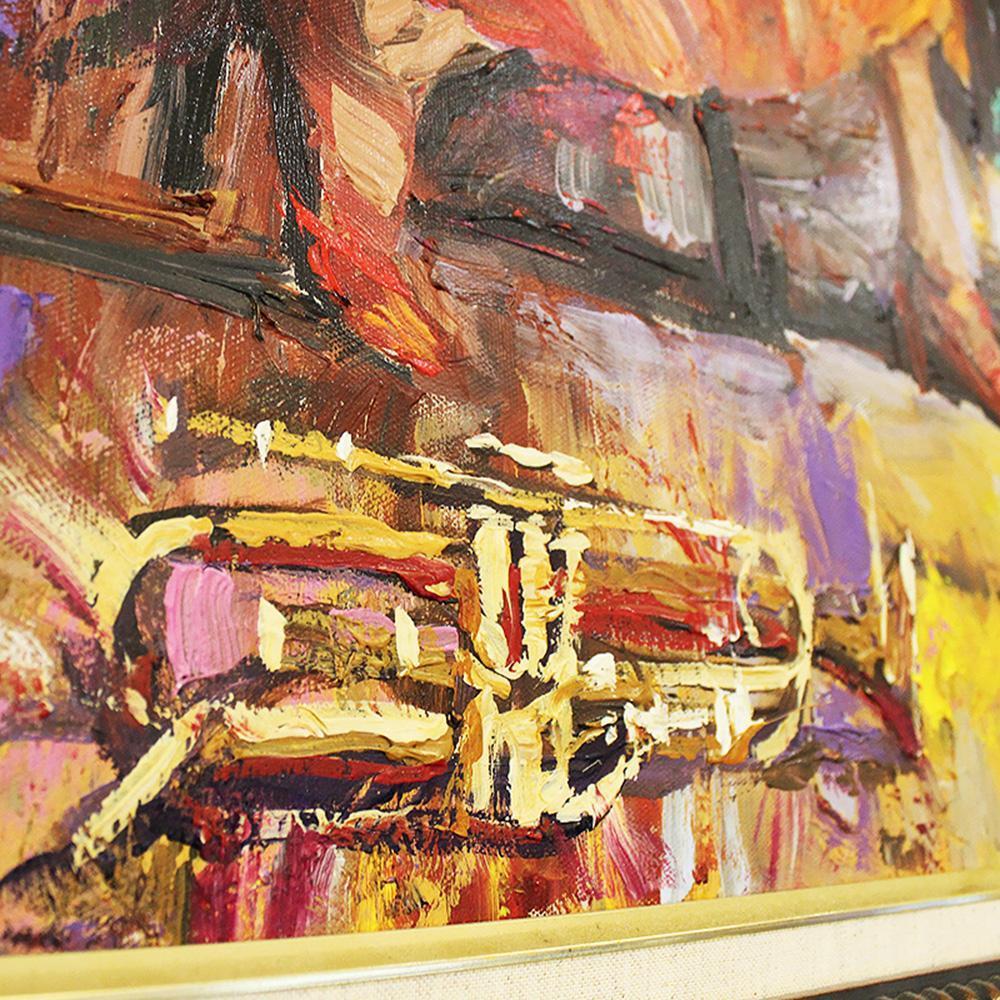 1000x1000 Nenad Mirkovich The Original Oil Painting Framed Jazz - Original Oil Painting