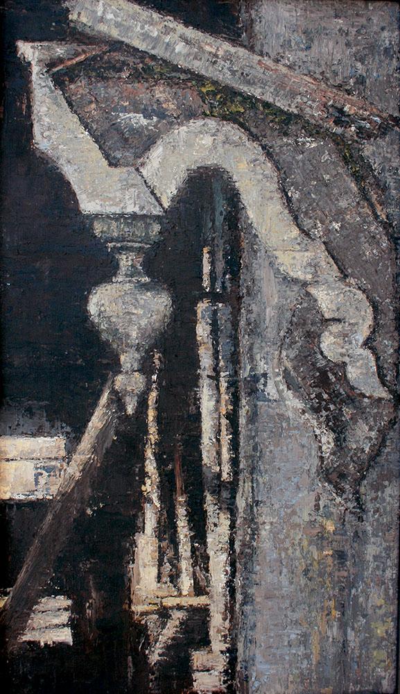 577x1000 Architectural Ornament Architectural Painting By Sarah Hultin - Original Oil Painting
