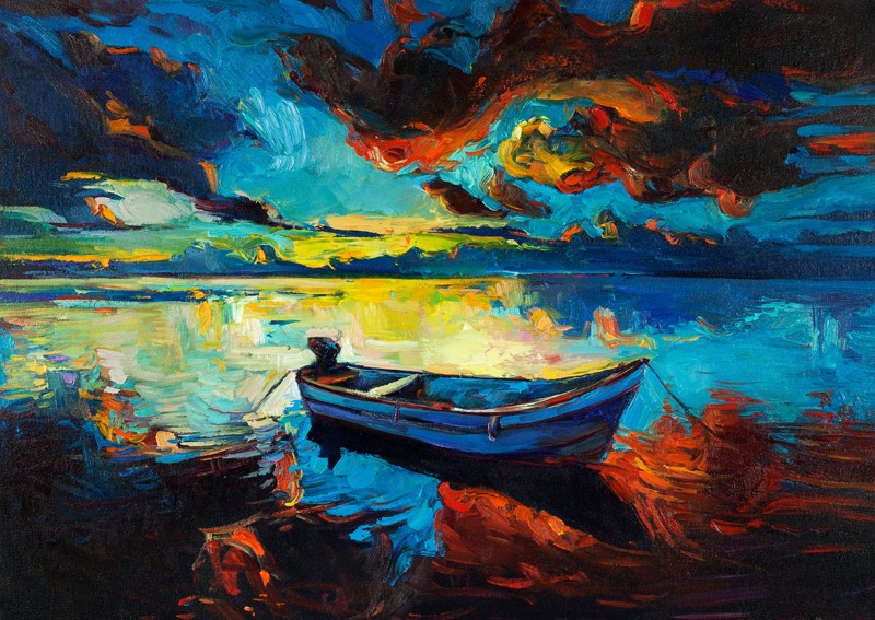 800x567 Seascape Paintings Ivailo Nikolov Art - Original Oil Painting