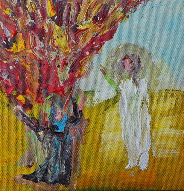 615x640 Paulo Medina Artwork Jesus Libera A Un Endemoniado Original - Original Painting Of Jesus