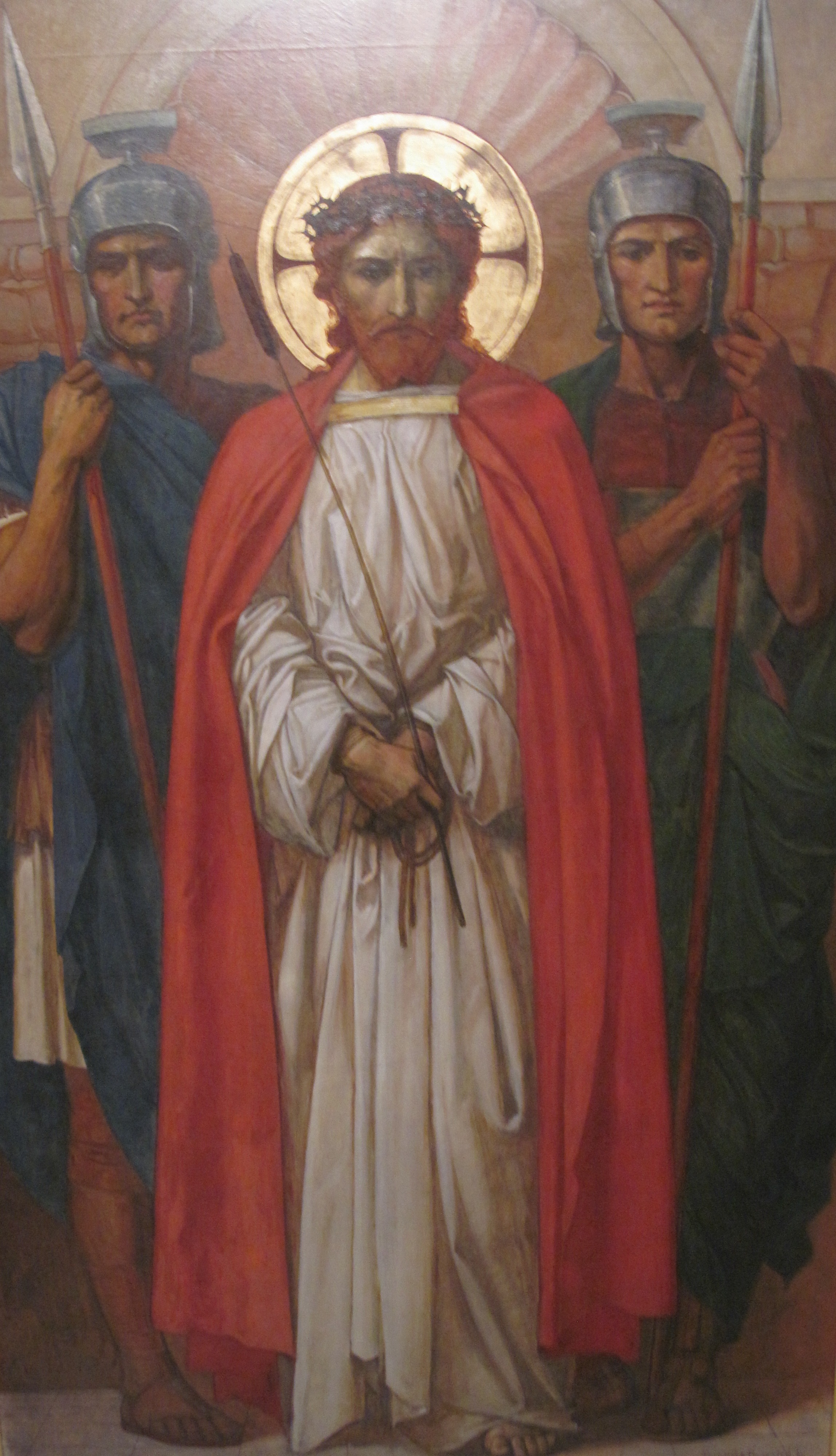 2297x4000 Filehenry Thomas Bosdet Painting Of Jesus Before His Crucifixion - Original Painting Of Jesus