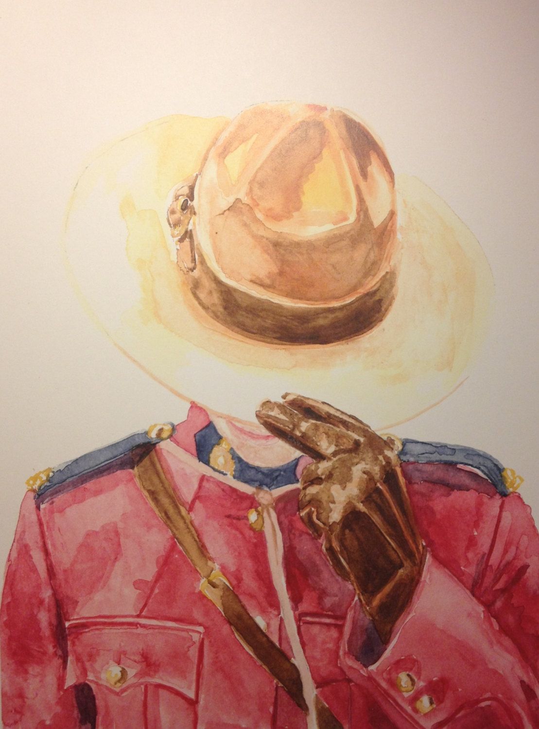 1109x1500 Stand Easy (Original Canadian Mounted Police Print) - Original Police Painting