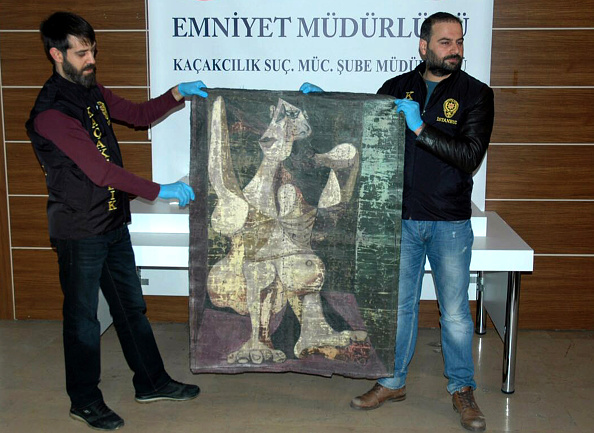 594x433 Turkish Police Recovers Stolen Picasso Painting - Original Police Painting
